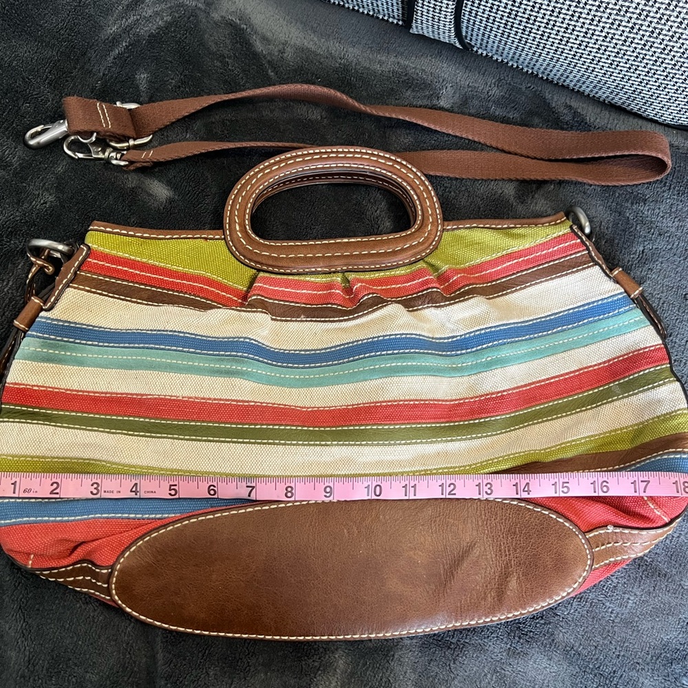 Fossil Striped Multicolor Women's Bag